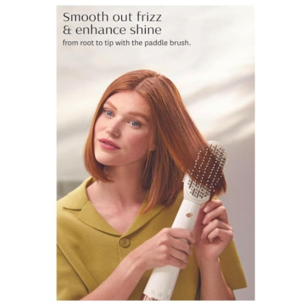 T3 AireBrush Duo Interchangeable Hot Air Blow Dry Brush with Two Attachments - Picture 7 of 12